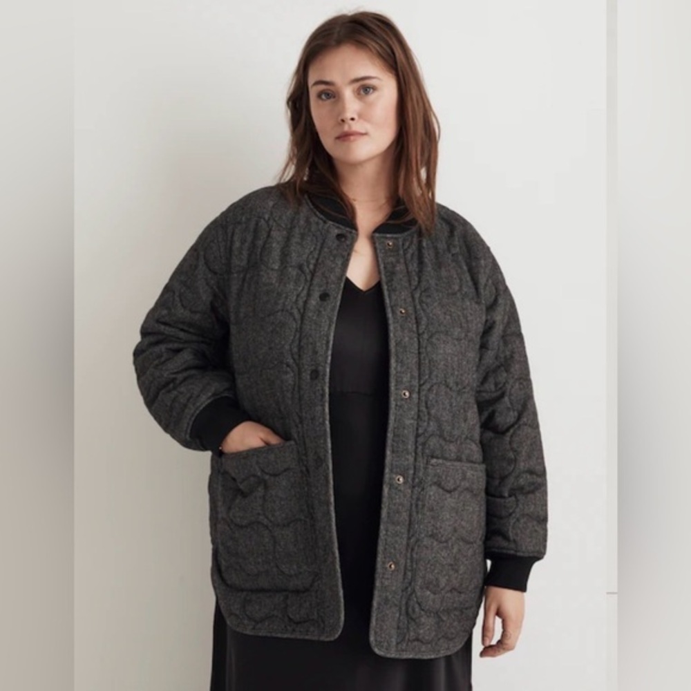 Madewell Quilted Oversized Bomber Jacket 3X NWT